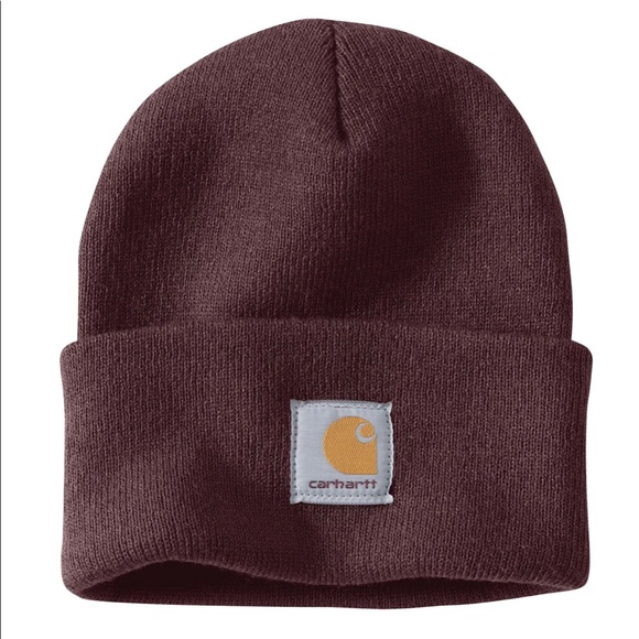 Carhartt Accessories - NWT+Carhartt Knit Cuffed Beanie+Deep Wine+New+Plumb+Dark Purple+Watch beanie